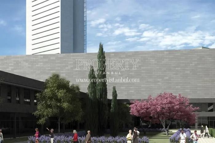 The landscape area in Antasya Residence