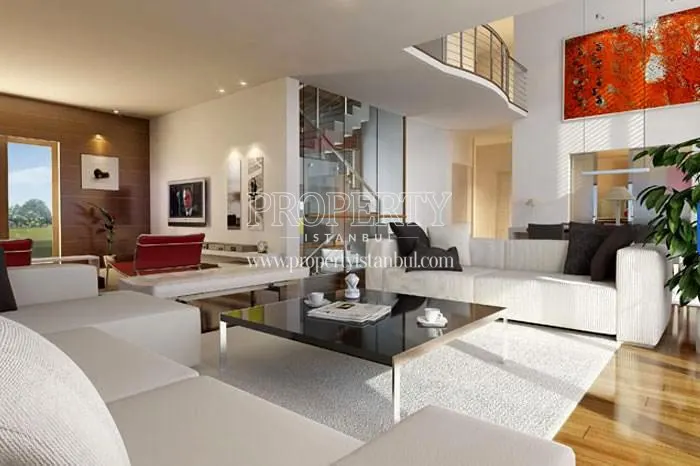 The interior of one of the villas in Antriva