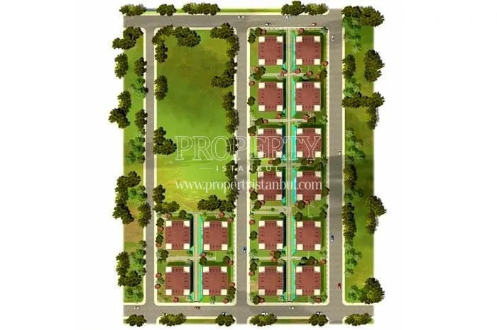 The layout plan of the Aqua Kavakli project