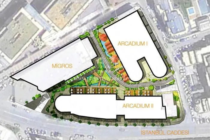 The layout plan of Arcadium Life