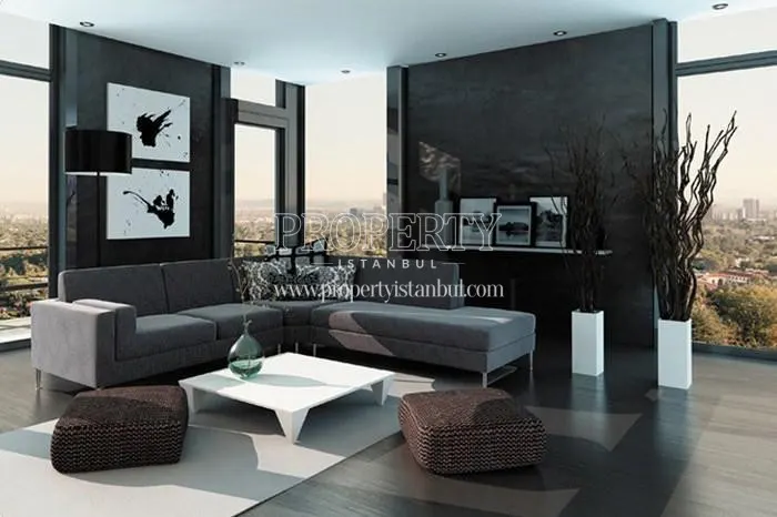 One of the living rooms in Aris Grand Tower