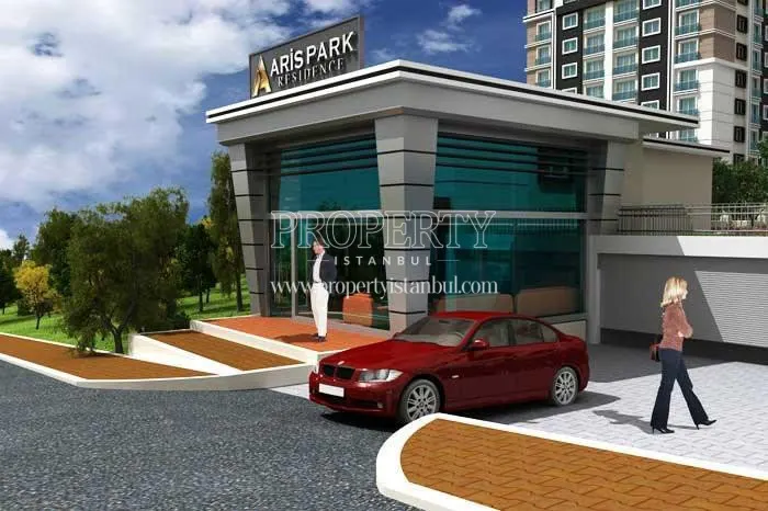 Garage exit in Aris Park Residence