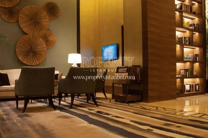 The lobby of the Ark Residence building