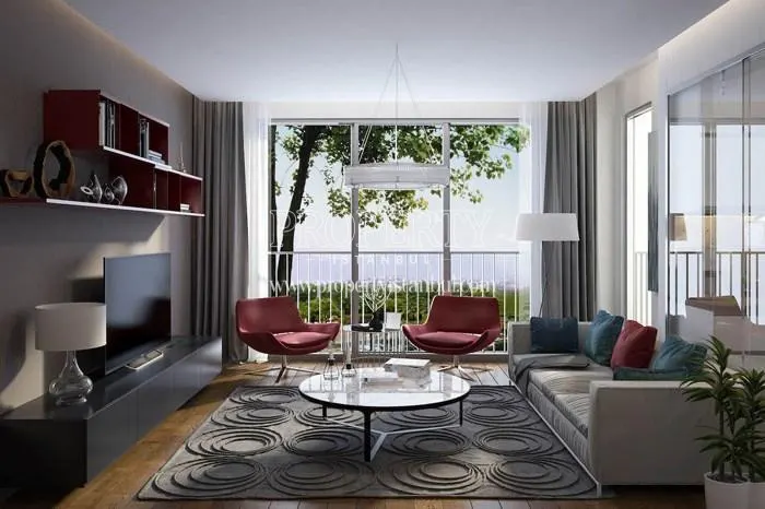 One of the living rooms in Arti Tarabya