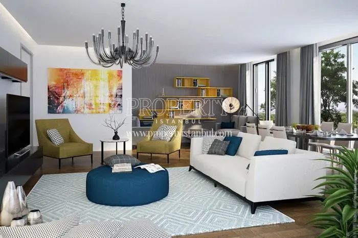 One of the living rooms in Arti Tarabya