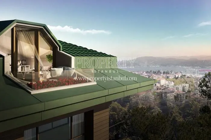 Bosphorus view from Arti Tarabya homes