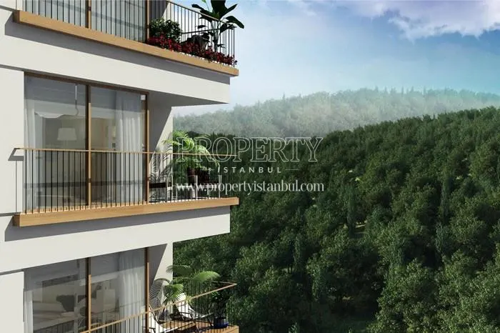 The apartments with a forest view in Arti Tarabya