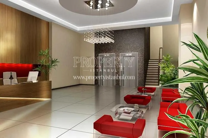 The reception in Arwen Istanbul Office & Residence