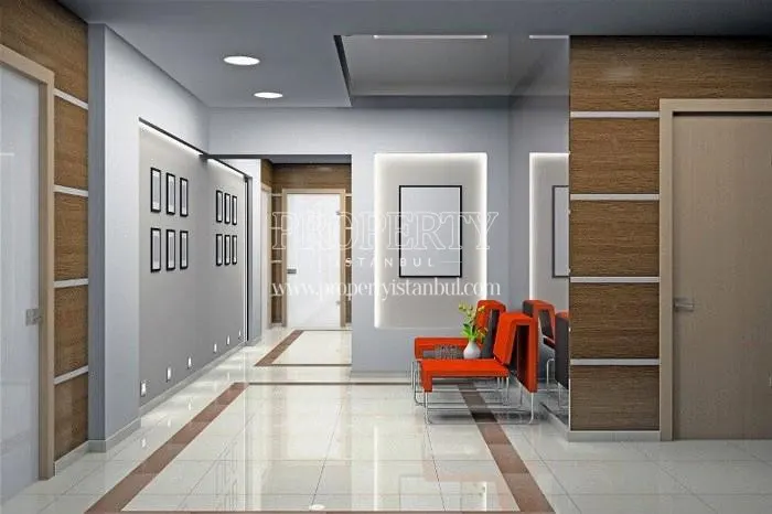 The lobby of the Arwen Merlin building