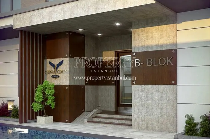The gate of one of the Asfor Atasehir blocks