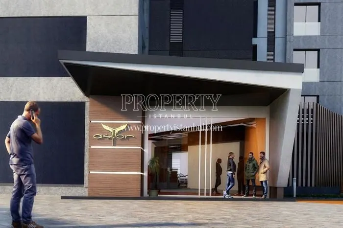 The entrance of the Asfor Kartal building
