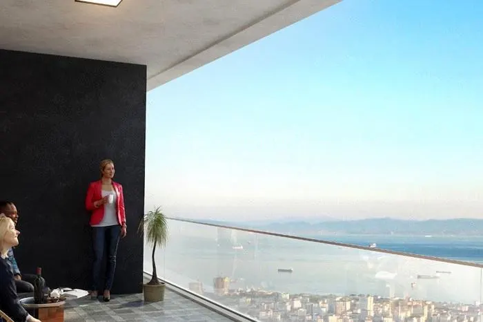 The sea view from the Asfor Kartal building