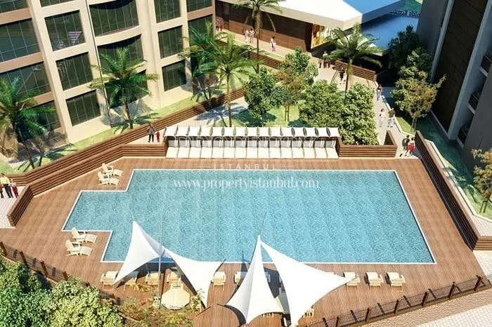The outdoor swimming pool of Asia Park
