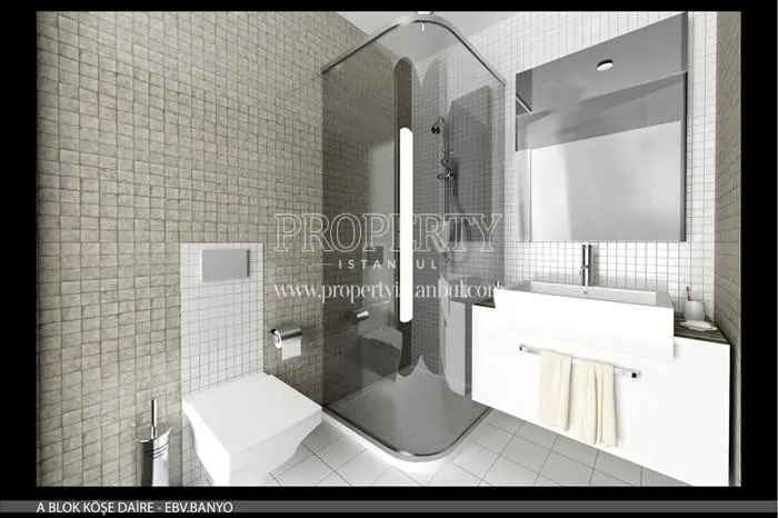One of the bathrooms in Asia Park