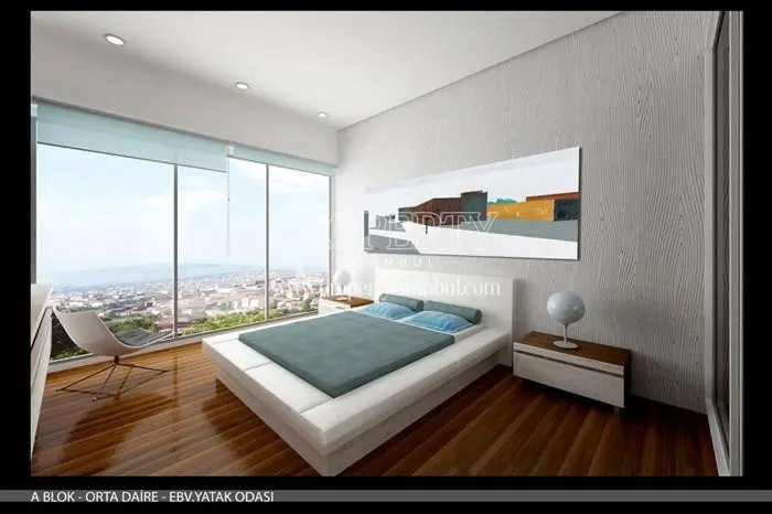 One of the bedrooms in Asia Park