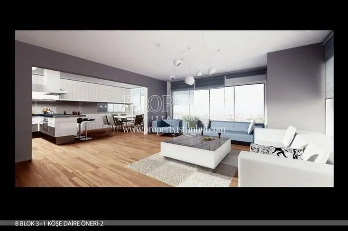 The white living room in Asia Park