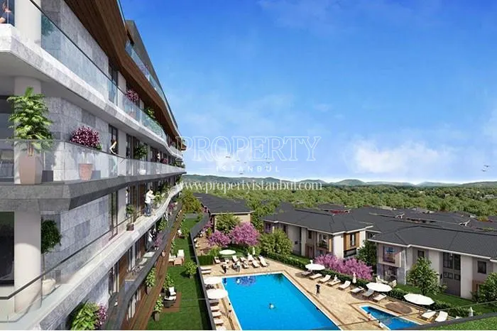 The forest view from Asmali Bahce Sehir units