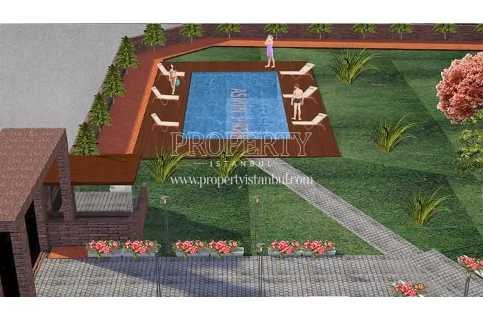 Outdoor swimming pool in Asmin Park Residence