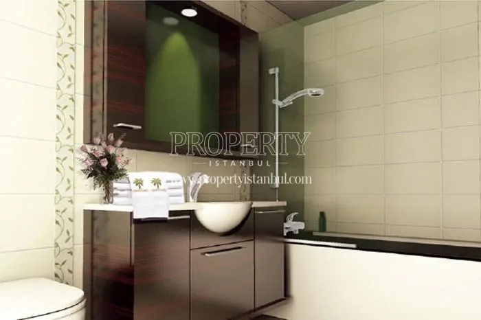 One of the bathrooms in Asrin Konutlari