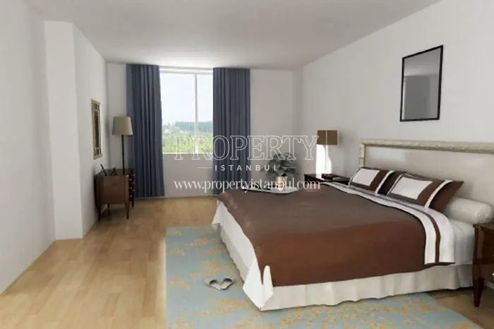 The master bedroom in Asrin Konutlari