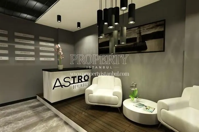 The lobby in the Astro Beylikduzu building