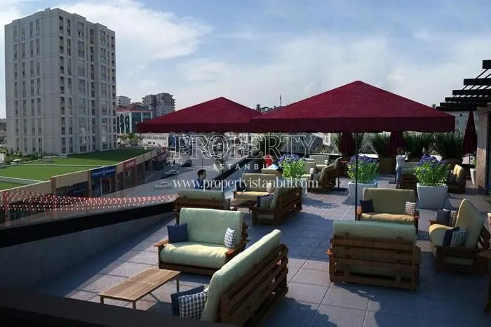 The cafe on the Astro Beylikduzu building's terrace