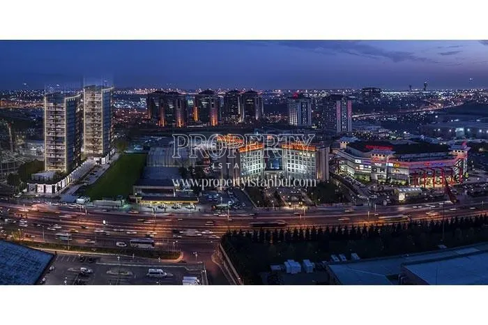 Atakoy Towers project at night