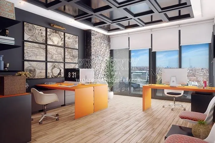 Modern offices in Atakoy Towers