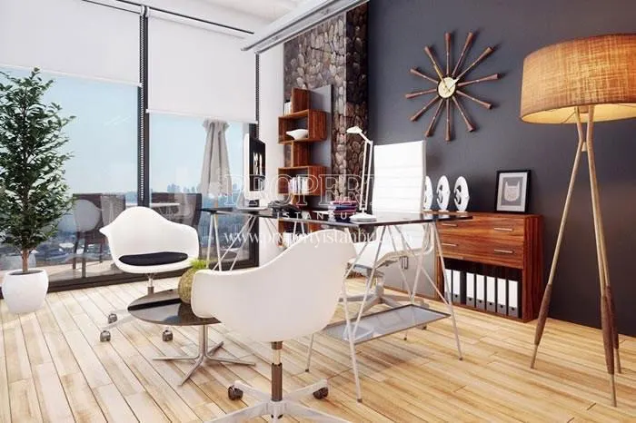 The office unit with a balcony in Atakoy Towers