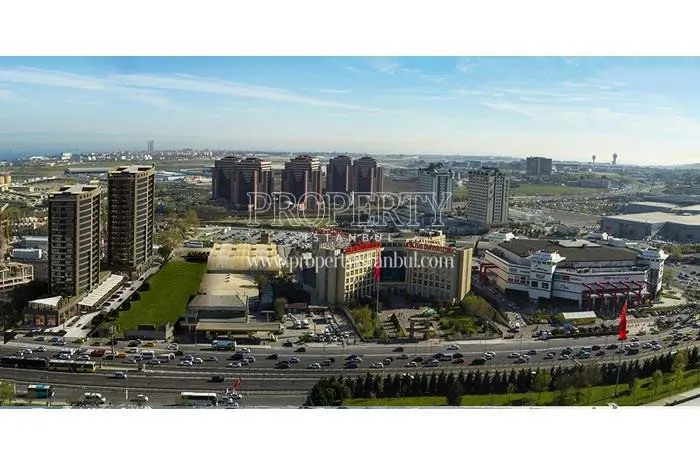 Atakoy Towers view from a drone