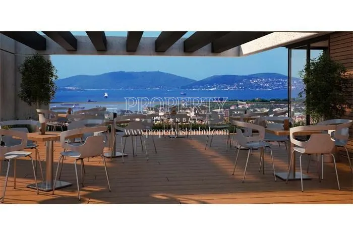 The cafe on the Atalay Residence terrace