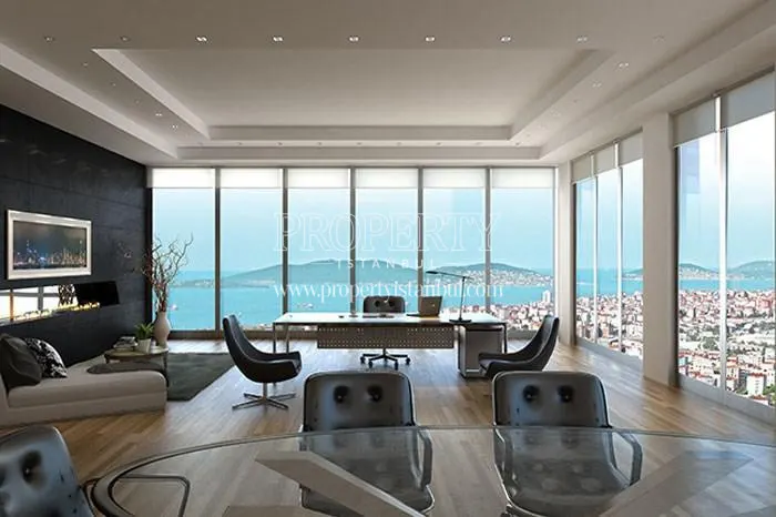 The office with a sea view in Atasehir Head Ofis