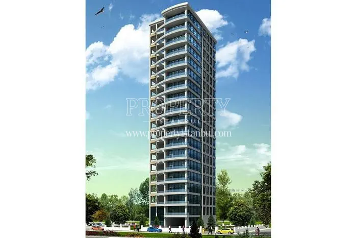 The tower in the Atasehir Head Ofis project