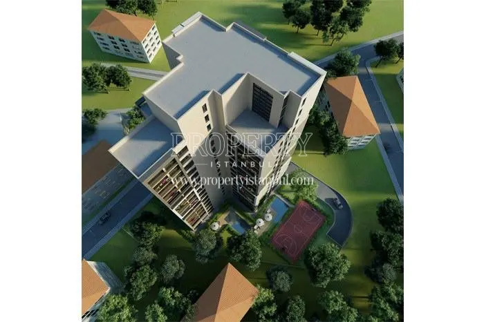 Atiye Residence building view from above