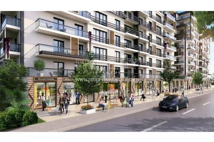 The shops under the residential units in Atlantik Life