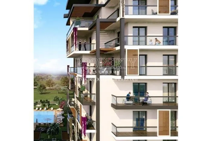The residents of Atlantik Life on their balconies