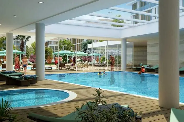 Indoor swimming pool with a glass ceiling in Avcilar Park