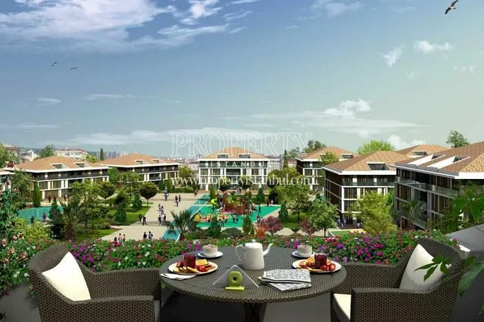Landscape of the Avcilar Park compound from one of the balconies