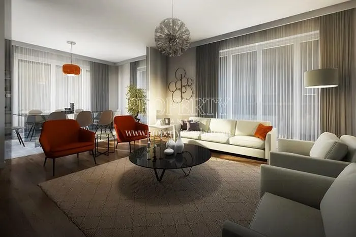 One of the living rooms in Avrupa Konutlari Basaksehir