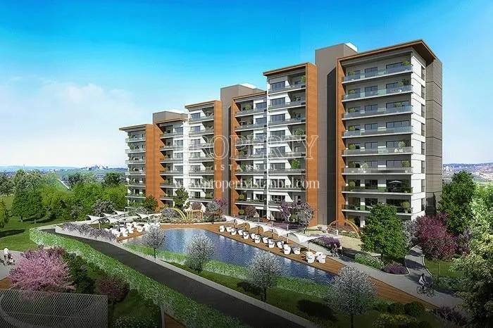 The inside of the Avrupa Konutlari Basaksehir compound