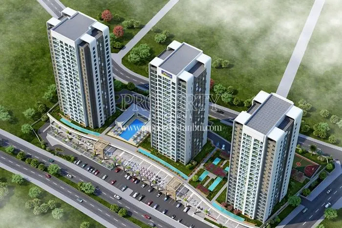 Avrupa Konutlari TEM 2 compound view from above