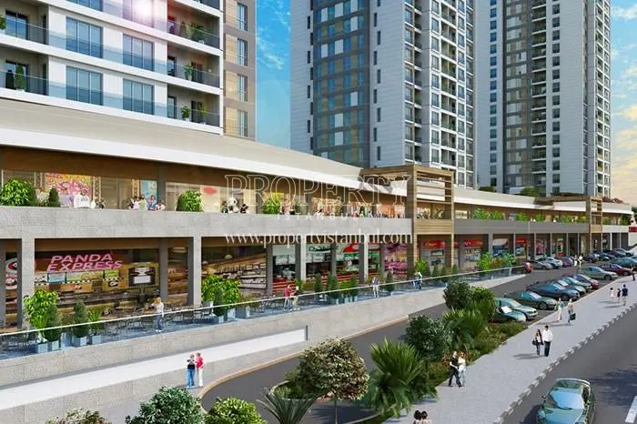 The shopping center in Avrupa Konutlari TEM 2