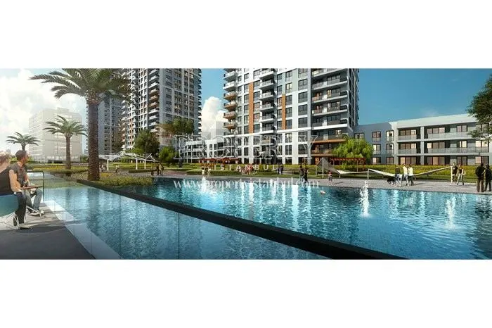 Landscape areas in the Avrupa Konutlari Yamanevler compound