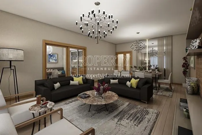 One of the living rooms in Avrupark Bahcekent