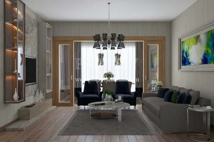 Spacious living room in Avrupark Hayat