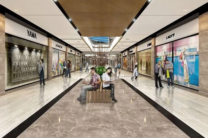 The mall in the Axis Istanbul project