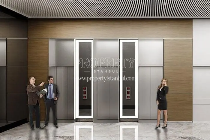 The guests waiting for elevators in Axis Istanbul