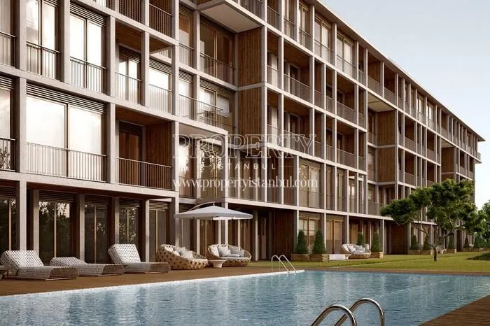 The outdoor swimming pool of Aya Gokturk