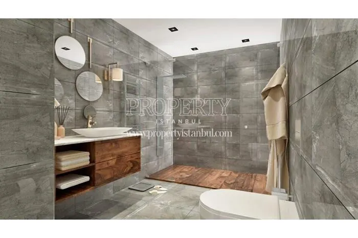 One of the bathrooms in Ayazma Plus