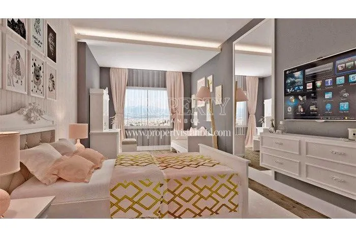 One of the master bedrooms in Ayazma Plus